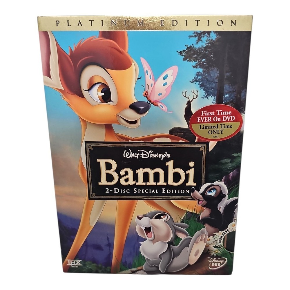 Bambi (DVD, 2005, 2-Disc Set, Special Edition/Platinum Edition) with Slip‎ Cover